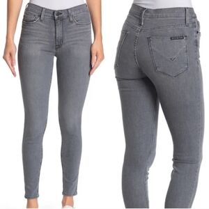 Hudson Blair High Rise Super Skinny Ankle Gray Jeans